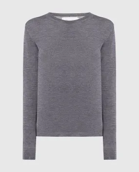 Babe Pay Pls Maglietta a maniche lunghe in cashmere grigio MD869L1318430R