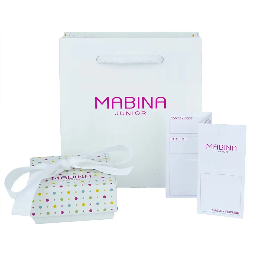 Bracciale Bimba Mabina in Argento e Smalto | Fiori – 533396