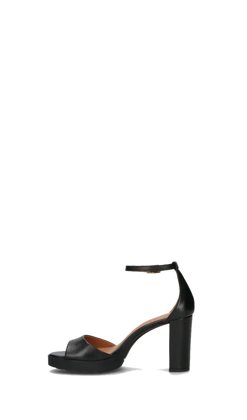 GEOX Sandalo donna nero in pelle