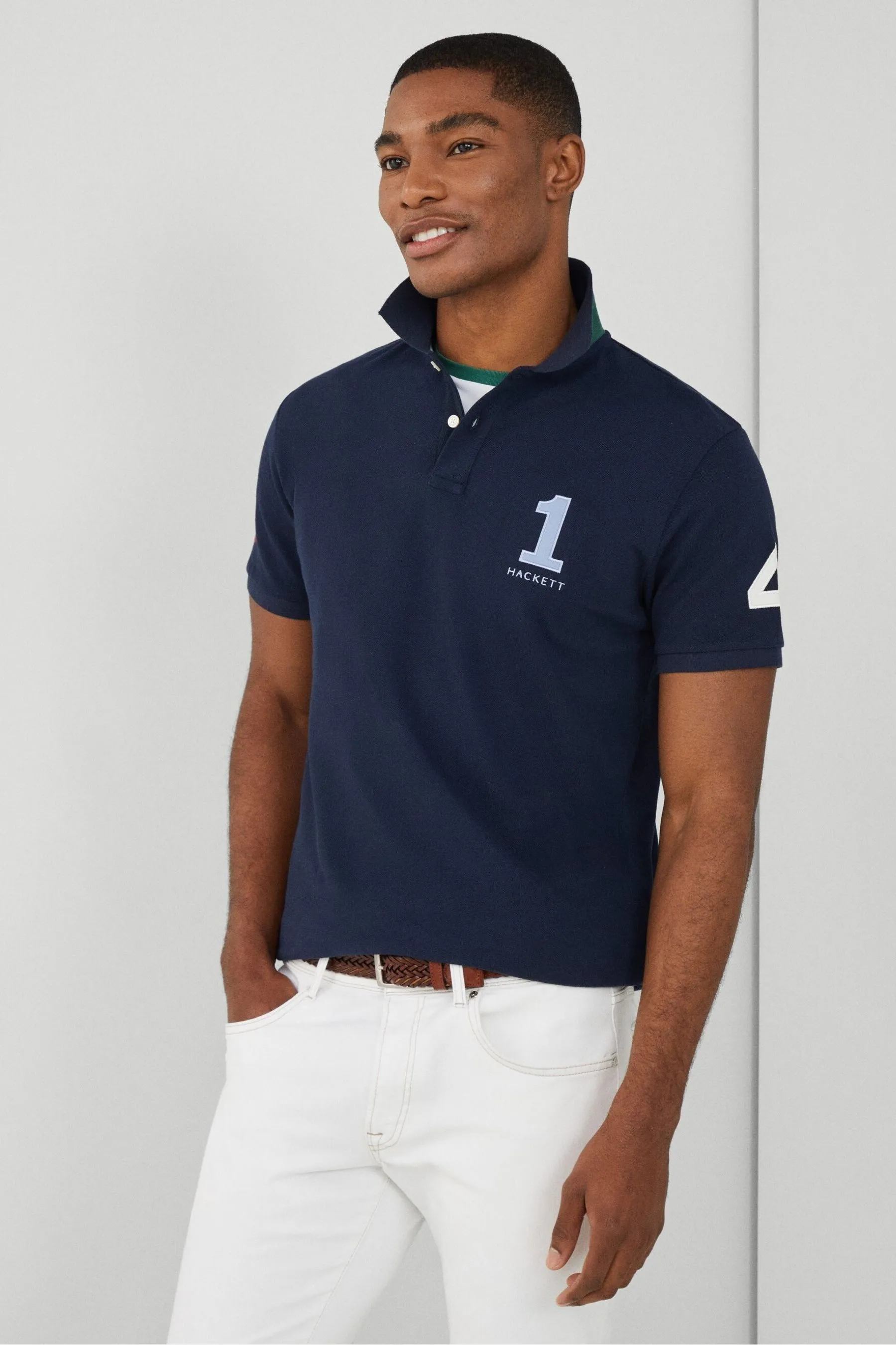 Hackett London - Uomo Blu - Polo a manica corta