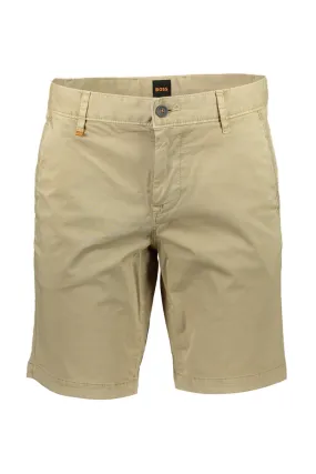 HUGO BOSS PANTALONE BERMUDA UOMO BEIGE