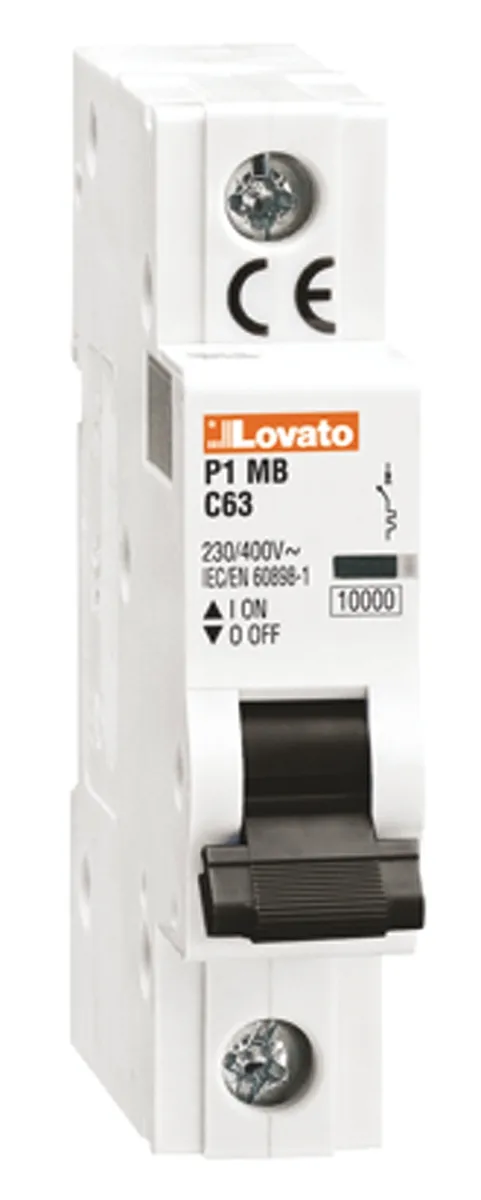 Interruttore magnetotermico Lovato, 1P 63A 10 kA, Tipo D