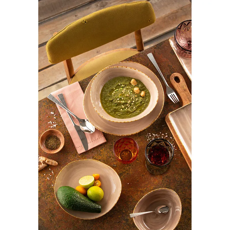 Kaleidos Set 2 pasta bowl alta cucina zenzero beige