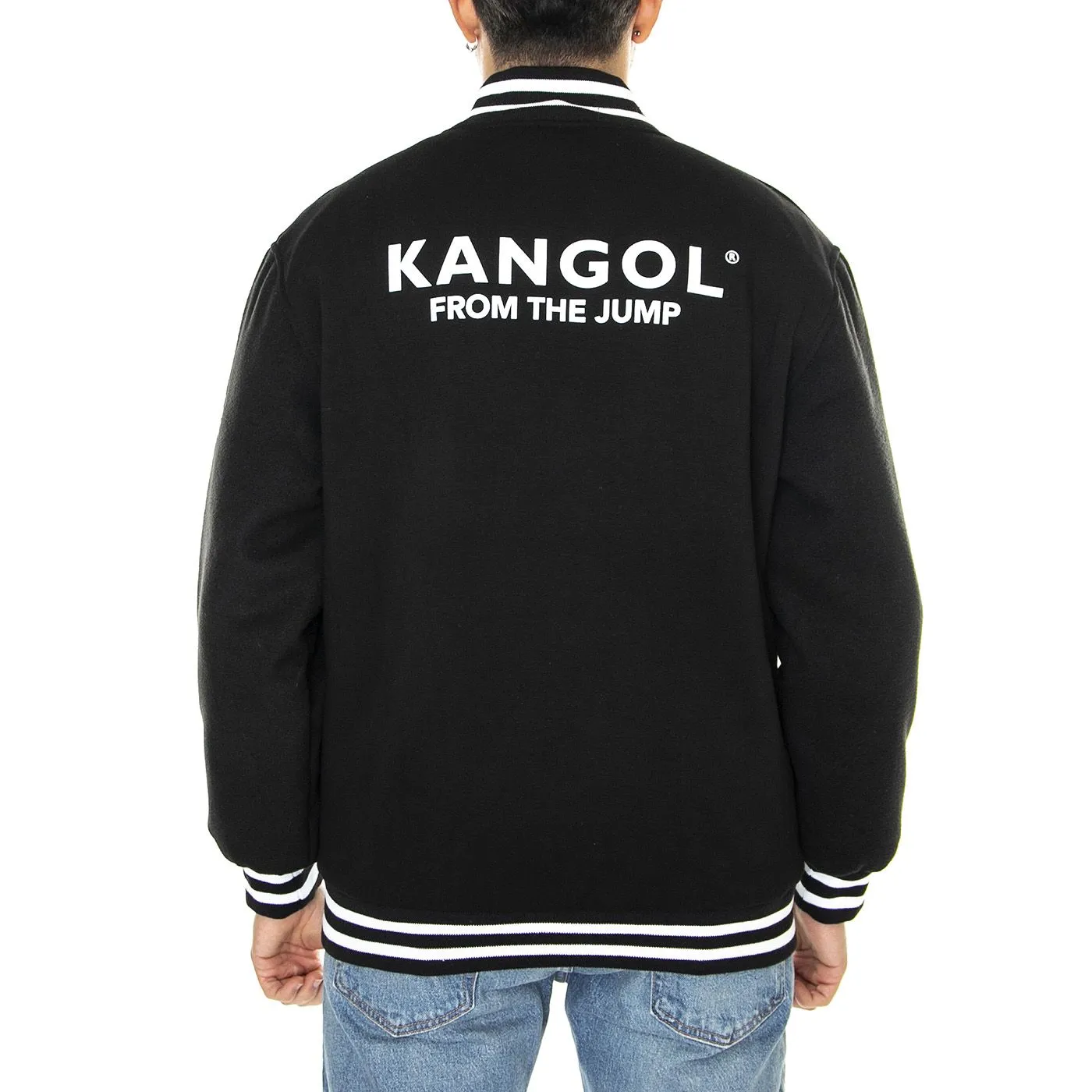 Kangol Bomber Giacca Black - Giacca Estiva Uomo Nera    