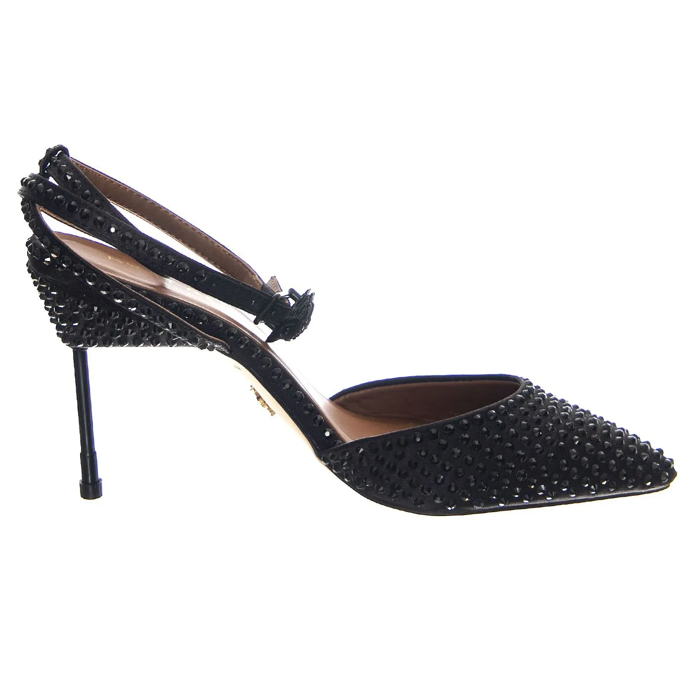 KURT GEIGER Bond 90 Ankle Closed Toe Black Fabric - Sandali Donna Neri    