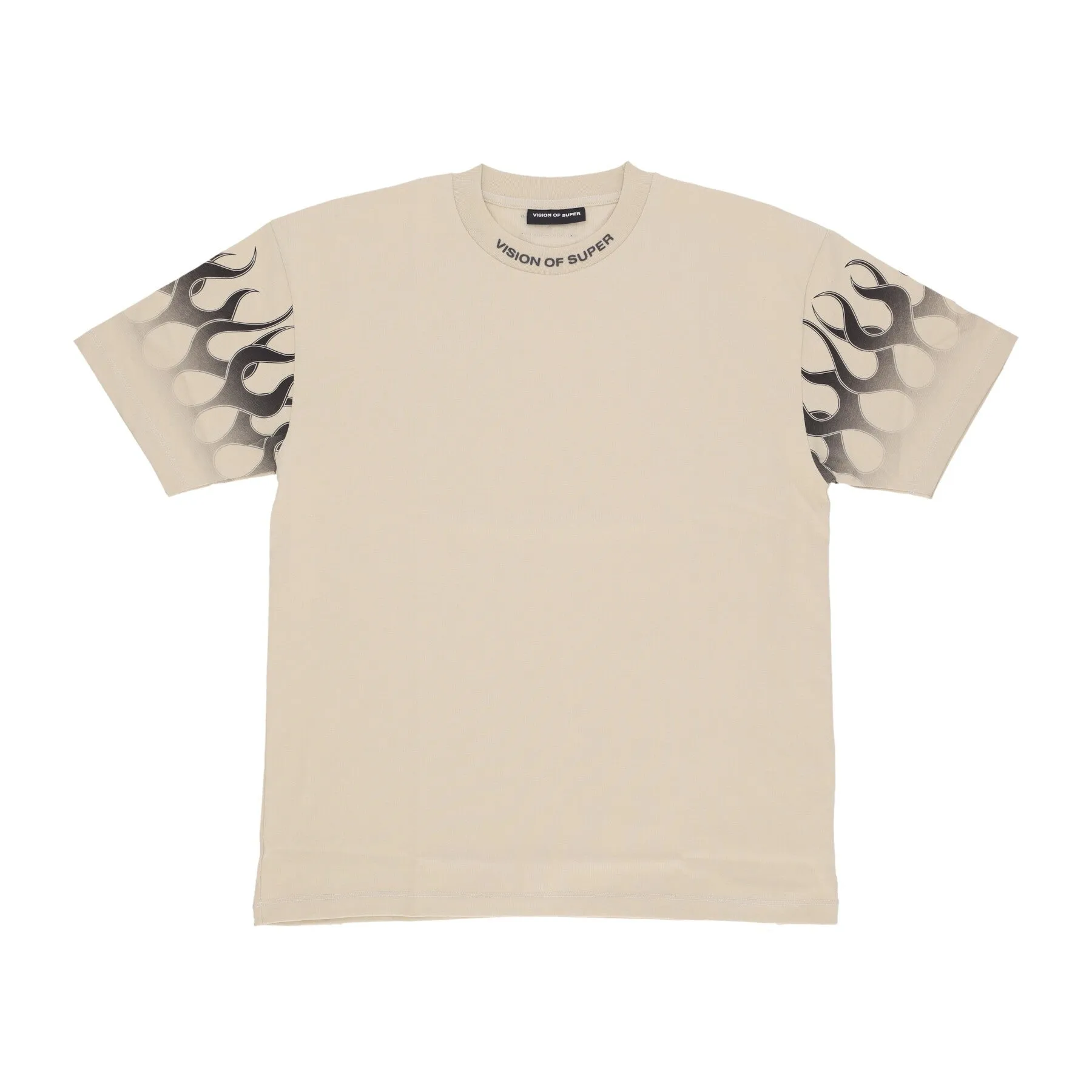 Maglietta Uomo Flames Tee Sand/black