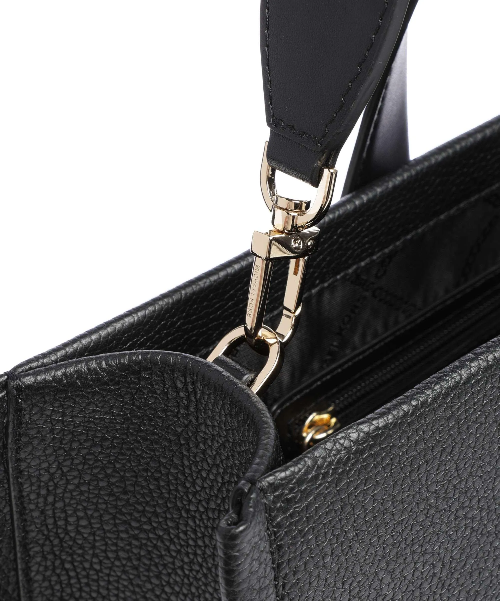  Michael Kors Gigi Borsa a mano pelle di vacchetta grana nero  