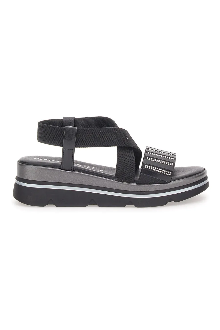   PITTARELLO Sandali Flatform Neri Pittarello 83201