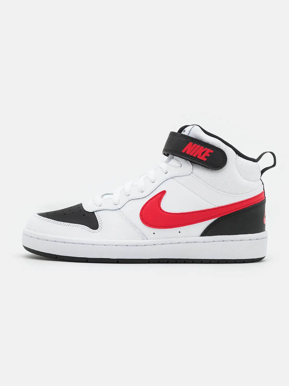 Sneakers Nike da bambino jr modello Court Borought Mid 2 Art:CD7782-110 bianco/nero/rosso