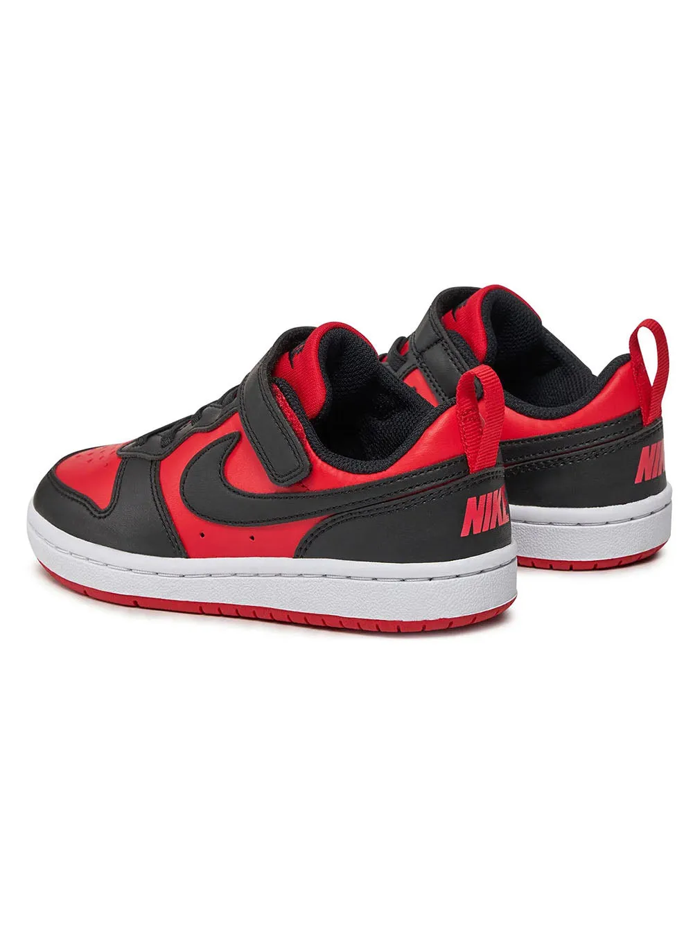 Sneakers Nike Kid Ps Court Borought Low rosso nero Art:DV5457-600