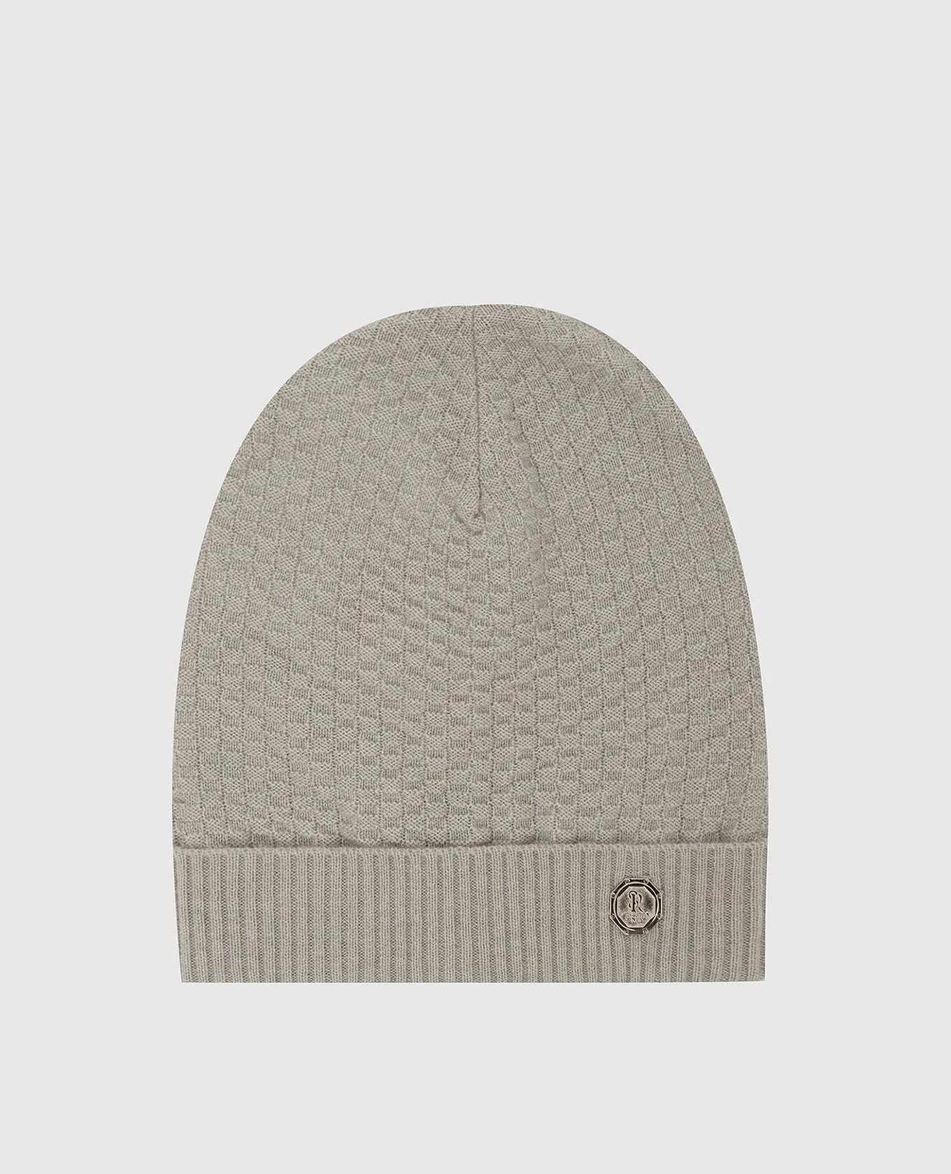Stefano Ricci Cappello da bambino in cashmere grigio chiaro con fantasia K808002CUFY16482