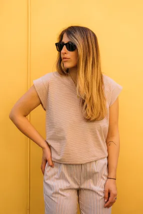 T-shirt in Lurex Peonia
