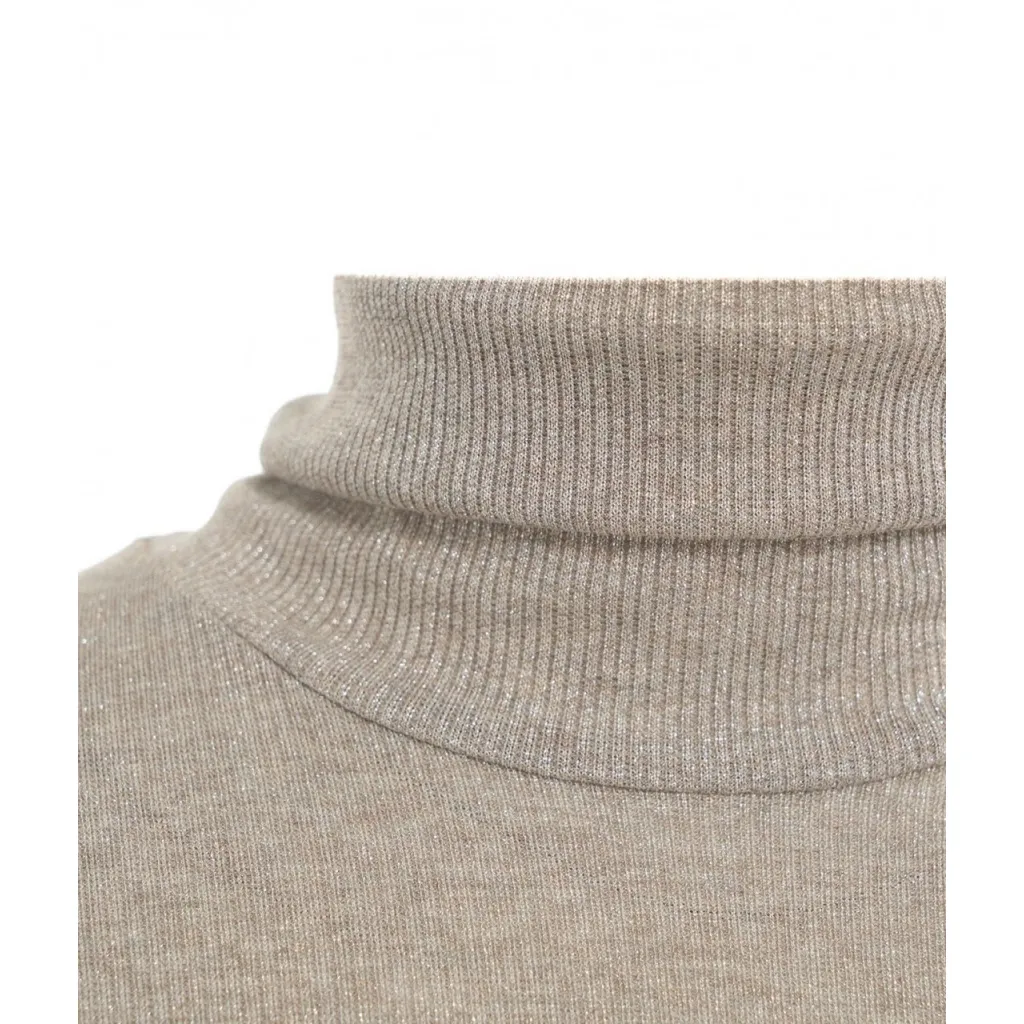 T-shirt in lurex Pierce beige