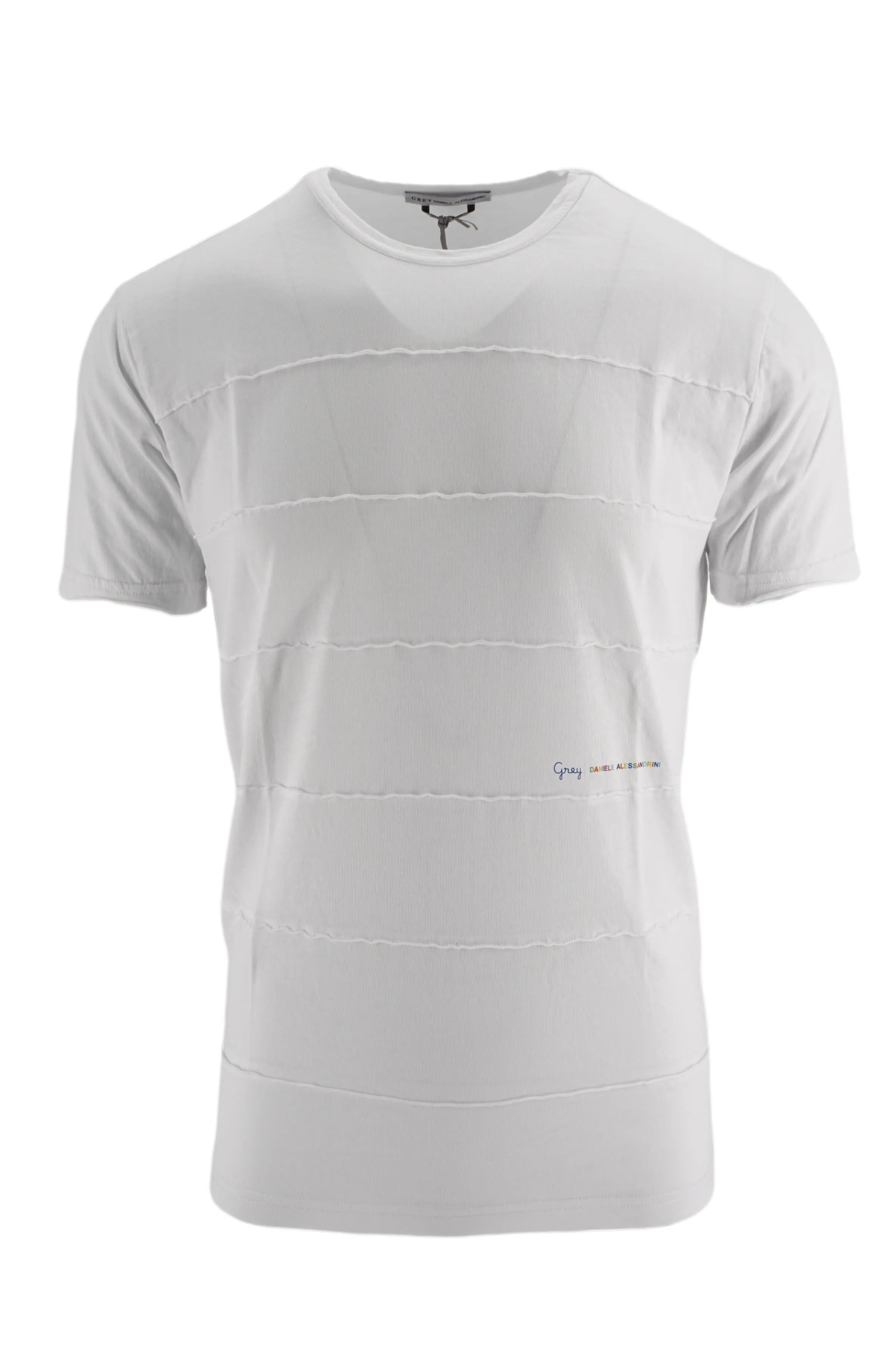 T-Shirt with Details Daniele Alessandrini / White