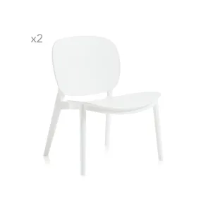 TFT Home Set da 2 - Sedia da interno/esterno MAHON bianco