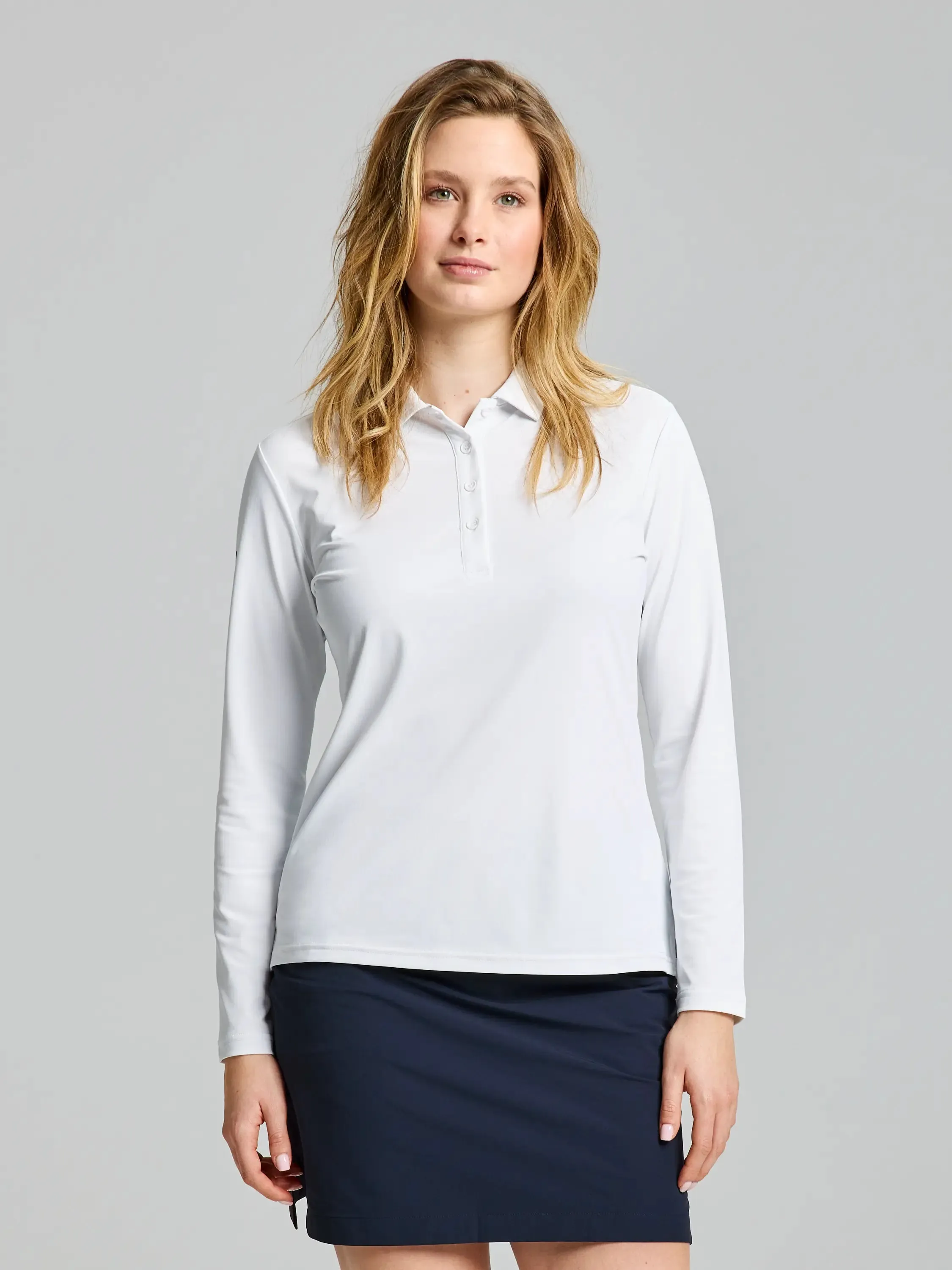   WOMAN TECH PIQUE POLO LONG SLEEVE Polo Tecnica Donna a Maniche Lunghe