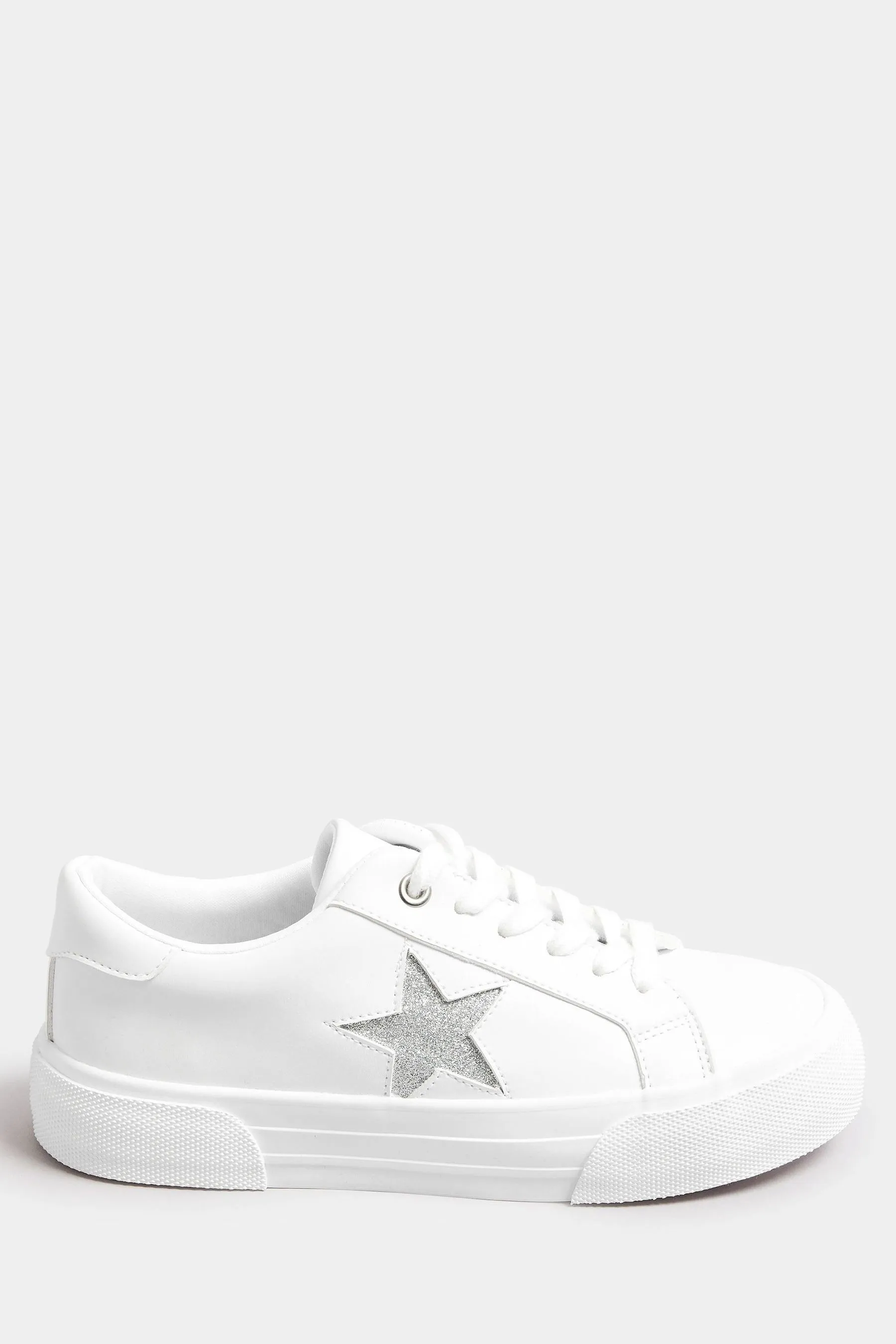 Yours Curve - Extra Vestibilità ampia - Scarpe da ginnastica con stelle